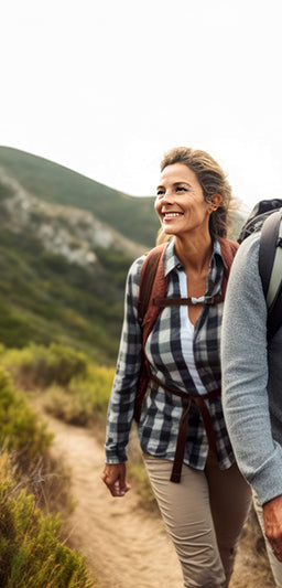 mature couple on a walk