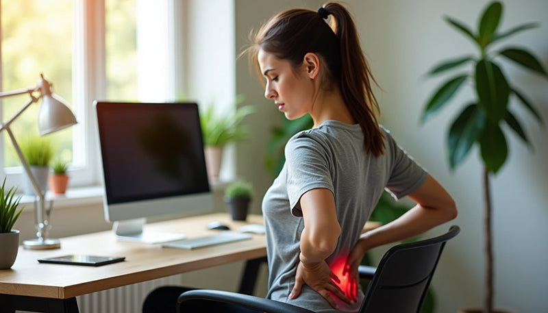 middle back pain while sitting