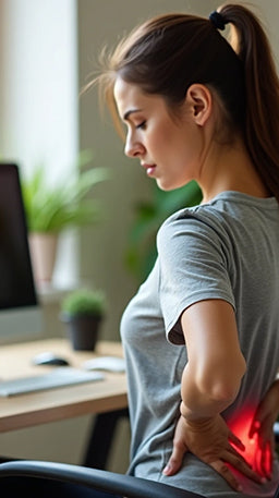 middle back pain while sitting